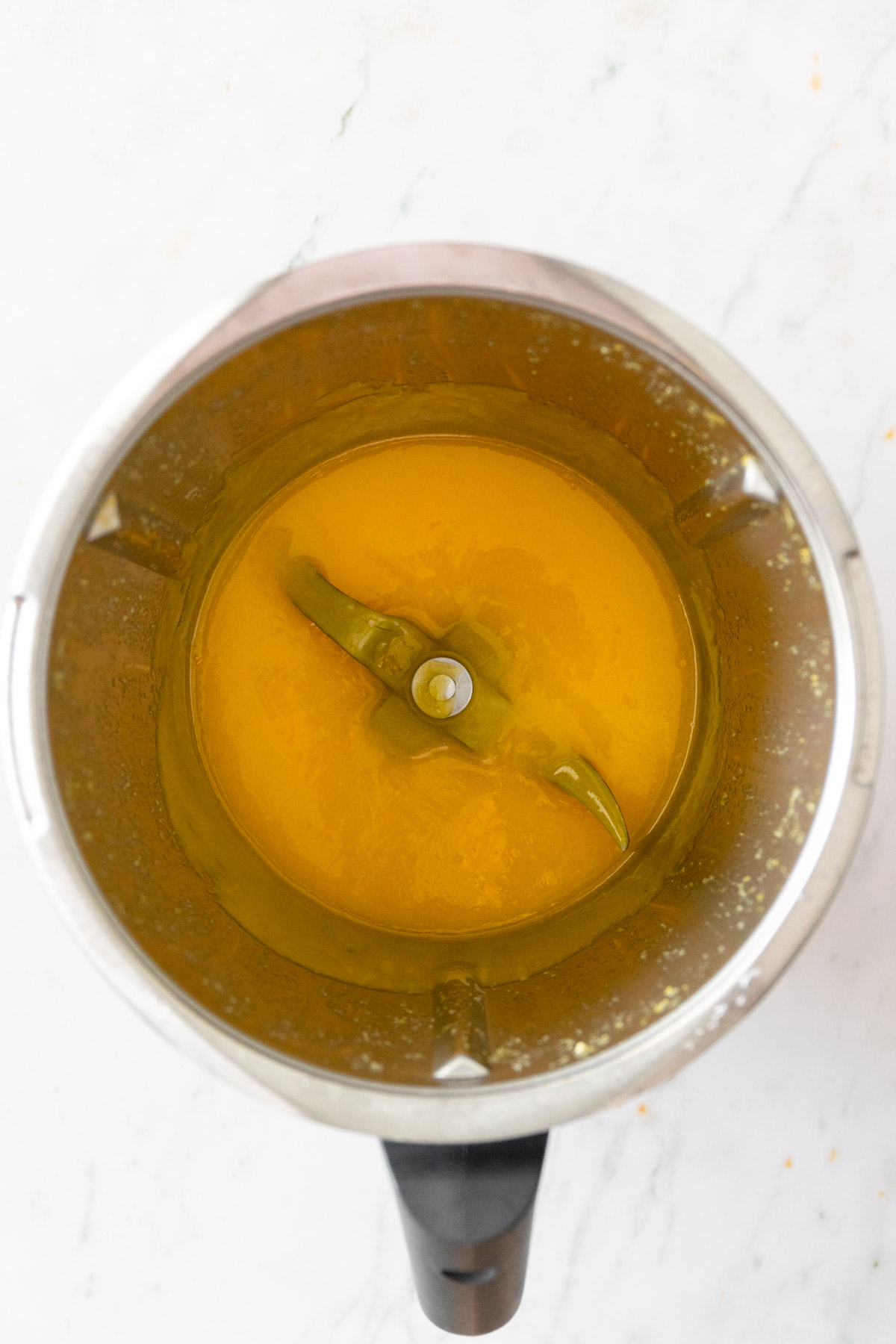 lemon curd inside the Thermomix bowl